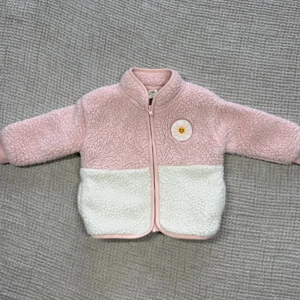 Tucker + Tate Daisy Jacket Zip Up Fleece 12 mo